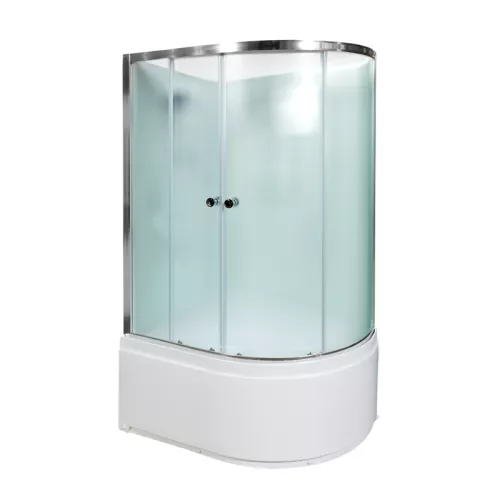 Душевая кабина AvaCan D120 L/R , матовое/хром , высокий поддон, Цвет стекла: матовое, Цвет профиля: Хром, Тип поддона: Высокий, Выбрать размер: 120х80, Внешний вид: без гидромассажа, Наличие крыши: нет, Ориентация: левая, изображение 2