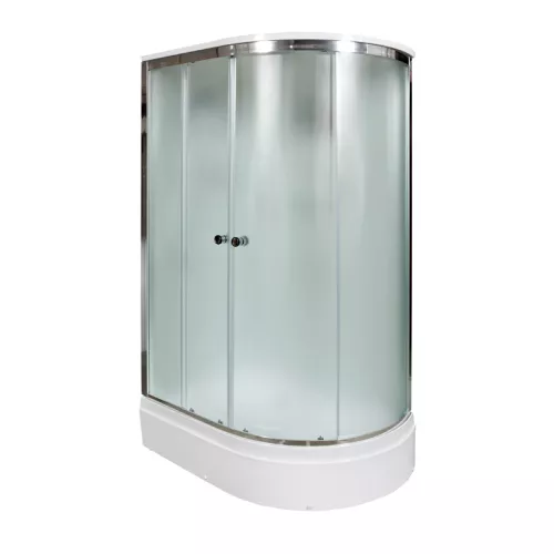 Душевая кабина AvaCan D272 L/R  матовое/хром, средний поддон, Цвет стекла: матовое, Цвет профиля: Хром, Тип поддона: Средний, Выбрать размер: 120х80, Внешний вид: без гидромассажа, Наличие крыши: есть, Ориентация: левая, изображение 2