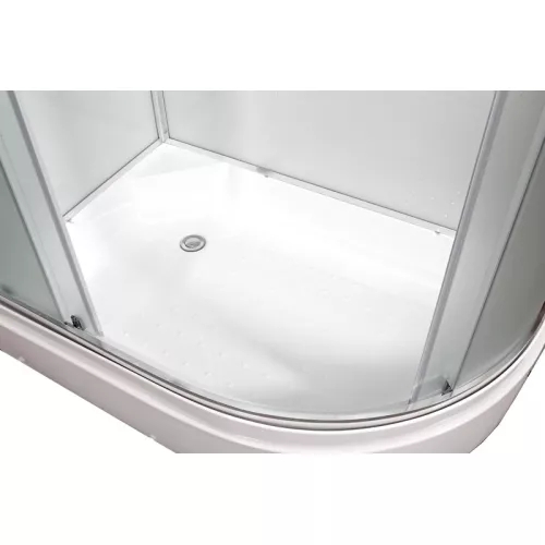 Душевая кабина AvaCan D272 L/R  матовое/хром, средний поддон, Цвет стекла: матовое, Цвет профиля: Хром, Тип поддона: Средний, Выбрать размер: 120х80, Внешний вид: без гидромассажа, Наличие крыши: есть, Ориентация: левая, изображение 12