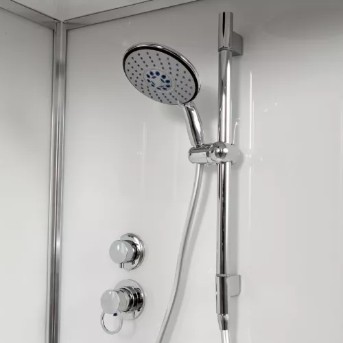 Душевая кабина AvaCan D120 L/R , матовое/хром , высокий поддон, Цвет стекла: матовое, Цвет профиля: Хром, Тип поддона: Высокий, Выбрать размер: 120х80, Внешний вид: без гидромассажа, Наличие крыши: нет, Ориентация: левая, изображение 4