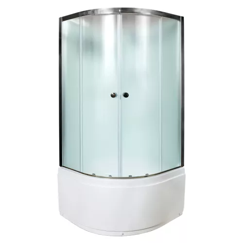 Душевая кабина AvaCan D80/D90/D10 матовое/хром, высокий поддон, Цвет стекла: матовое, Цвет профиля: Хром, Тип поддона: Высокий, Выбрать размер: 80х80, Внешний вид: без гидромассажа, Наличие крыши: нет, изображение 2