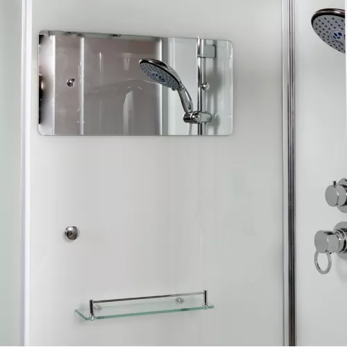 Душевая кабина AvaCan D80/D90/D10 матовое/хром, высокий поддон, Цвет стекла: матовое, Цвет профиля: Хром, Тип поддона: Высокий, Выбрать размер: 80х80, Внешний вид: без гидромассажа, Наличие крыши: нет, изображение 4