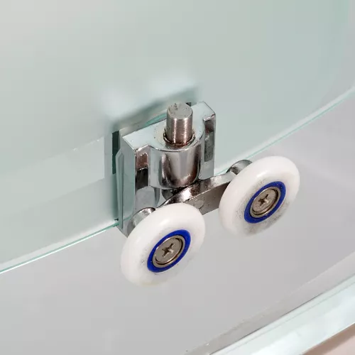 Душевая кабина AvaCan EM 1511/1512 R/L  с рисунком/хром , низкий поддон, Цвет стекла: с рисунком, Цвет профиля: Хром, Тип поддона: Низкий, Выбрать размер: 110х80, Внешний вид: без гидромассажа, Наличие крыши: есть, Ориентация: левая, изображение 13