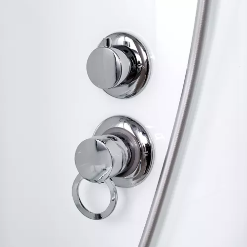 Душевая кабина AvaCan D80/D90/D10 матовое/хром, высокий поддон, Цвет стекла: матовое, Цвет профиля: Хром, Тип поддона: Высокий, Выбрать размер: 80х80, Внешний вид: без гидромассажа, Наличие крыши: нет, изображение 15