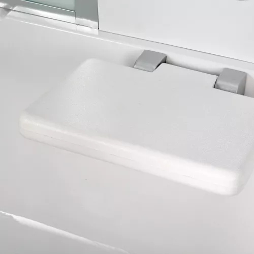 Душевая кабина AvaCan EM 4515/4516/4517 матовое/хром/высокий, Цвет стекла: матовое, Цвет профиля: Хром, Тип поддона: Высокий, Выбрать размер: 150х85, Внешний вид: без гидромассажа, Наличие крыши: есть, изображение 8