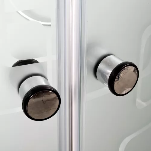 Душевая кабина AvaCan EM 4511R с рисунком/хром, высокий поддон, Цвет стекла: с рисунком, Цвет профиля: Хром, Тип поддона: Высокий, Выбрать размер: 110х80, Внешний вид: без гидромассажа, Наличие крыши: есть, Ориентация: правая, изображение 11