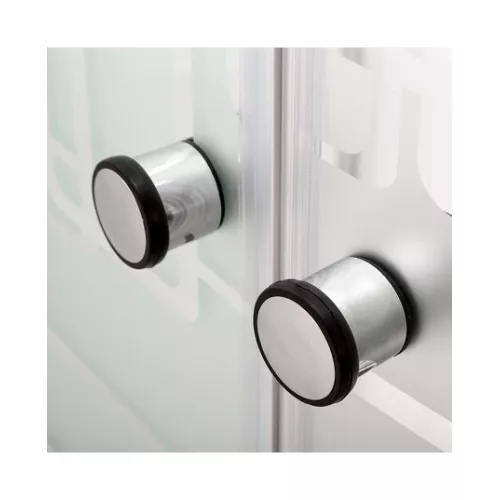 Душевая кабина AvaCan EM1511/1512 L/R  с рисунком/хром/низкий, Цвет стекла: с рисунком, Цвет профиля: Хром, Тип поддона: Низкий, Выбрать размер: 110х80, Внешний вид: С LED освещением, Наличие крыши: есть, Ориентация: левая, изображение 13