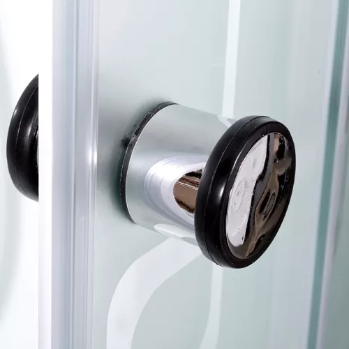 Душевая кабина AvaCan EM1510/1580/1590 с рисунком/хром/низкий, Цвет стекла: с рисунком, Цвет профиля: Хром, Тип поддона: Низкий, Выбрать размер: 100х100, Внешний вид: С LED освещением, Наличие крыши: есть, изображение 8