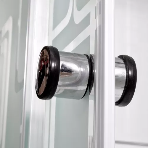 Душевая кабина AvaCan EM2710/2780/2790  с рисунком/хром/средний, Цвет стекла: с рисунком, Цвет профиля: Хром, Тип поддона: Средний, Выбрать размер: 100х100, Внешний вид: без гидромассажа, Наличие крыши: есть, изображение 10