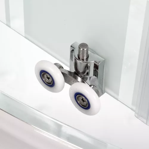 Душевая кабина AvaCan EM2710/2780/2790  с рисунком/хром/средний, Цвет стекла: с рисунком, Цвет профиля: Хром, Тип поддона: Средний, Выбрать размер: 100х100, Внешний вид: без гидромассажа, Наличие крыши: есть, изображение 14