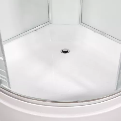 Душевая кабина AvaCan EM2710/2780/2790  с рисунком/хром/средний, Цвет стекла: с рисунком, Цвет профиля: Хром, Тип поддона: Средний, Выбрать размер: 100х100, Внешний вид: без гидромассажа, Наличие крыши: есть, изображение 9