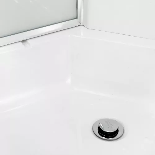 Душевая кабина AvaCan EM2710/2780/2790  с рисунком/хром/средний, Цвет стекла: с рисунком, Цвет профиля: Хром, Тип поддона: Средний, Выбрать размер: 100х100, Внешний вид: без гидромассажа, Наличие крыши: есть, изображение 16