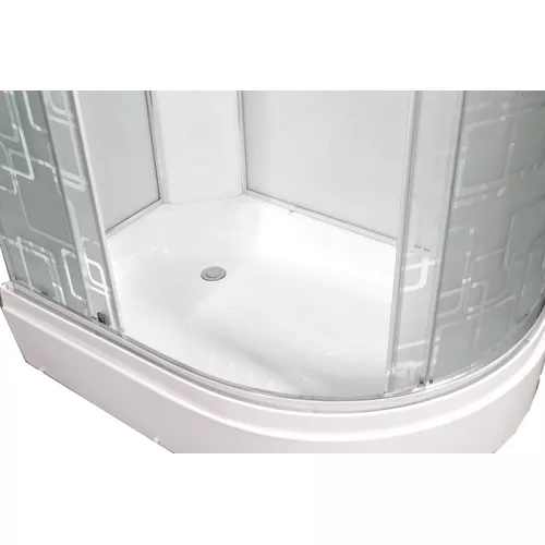 Душевая кабина AvaCan EM2712/720 L/R с рисунком/хром/средний, Цвет стекла: с рисунком, Цвет профиля: Хром, Тип поддона: Средний, Выбрать размер: 120х80, Внешний вид: С LED освещением, Наличие крыши: есть, Ориентация: левая, изображение 10