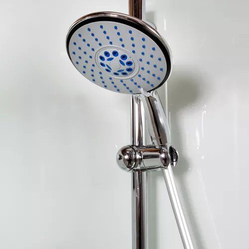 Душевая кабина AvaCan K401/402/408/409 прозрачное/хром/низкий, Цвет стекла: прозрачное, Цвет профиля: Хром, Тип поддона: Низкий, Выбрать размер: 100х100, Внешний вид: без гидромассажа, Наличие крыши: нет, изображение 5