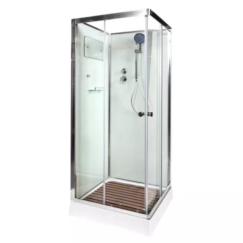 Душевые кабины и сауны: Душевая кабина AvaCan K401/402/408/409 прозрачное/хром/низкий 1 в магазине Акватория