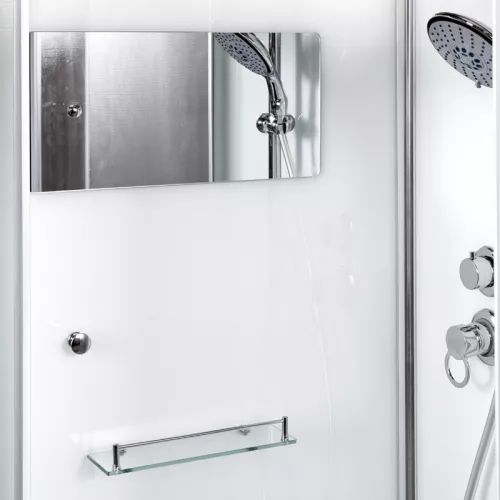 Душевая кабина AvaCan K401/402/408/409 прозрачное/хром/низкий, Цвет стекла: прозрачное, Цвет профиля: Хром, Тип поддона: Низкий, Выбрать размер: 100х100, Внешний вид: без гидромассажа, Наличие крыши: нет, изображение 3