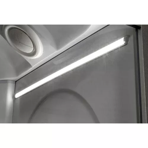 Душевая кабина AvaCan L510 прозрачное/хром/средний, Цвет стекла: прозрачное, Цвет профиля: Хром, Тип поддона: Средний, Выбрать размер: 100х100, Внешний вид: С LED освещением, Наличие крыши: есть, изображение 15