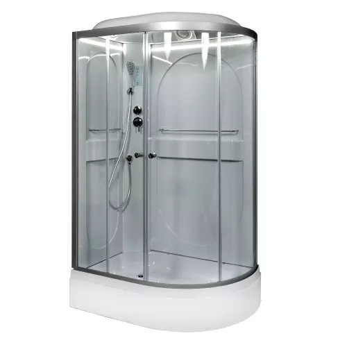 Душевые кабины и сауны: Душевая кабина AvaCan L520 L/R прозрачное/хром/средний 1 в магазине Акватория