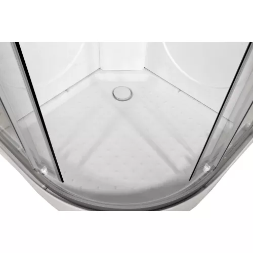 Душевая кабина AvaCan L608/609  прозрачное/хром/низкий, Цвет стекла: прозрачное, Цвет профиля: Хром, Тип поддона: Низкий, Выбрать размер: 80х80, Внешний вид: С LED освещением, Наличие крыши: есть, изображение 16