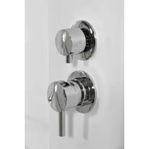 Душевая кабина AvaCan L620 L/R прозрачное/хром/высокий, Цвет стекла: прозрачное, Цвет профиля: Хром, Тип поддона: Высокий, Выбрать размер: 120х80, Внешний вид: С LED освещением, Наличие крыши: есть, Ориентация: левая, изображение 14