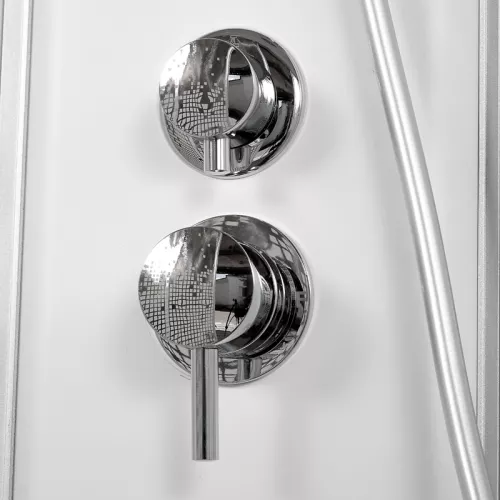 Душевая кабина AvaCan L901/908/909 с рисунком/хром/низкий, Цвет стекла: с рисунком, Цвет профиля: Хром, Тип поддона: Низкий, Выбрать размер: 80х80, Внешний вид: без гидромассажа, Наличие крыши: есть, изображение 15