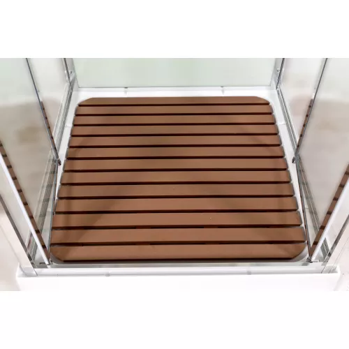 Душевая кабина AvaCan V8015/9015/1015/1215, Цвет стекла: прозрачное, Цвет профиля: Хром, Тип поддона: Низкий, Выбрать размер: 80х80, Внешний вид: Гидромассаж + электрика, Наличие крыши: есть, изображение 9