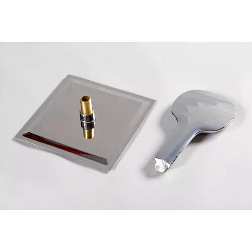 Душевая кабина AvaCan V8015/9015/1015/1215, Цвет стекла: прозрачное, Цвет профиля: Хром, Тип поддона: Низкий, Выбрать размер: 80х80, Внешний вид: Гидромассаж + электрика, Наличие крыши: есть, изображение 13