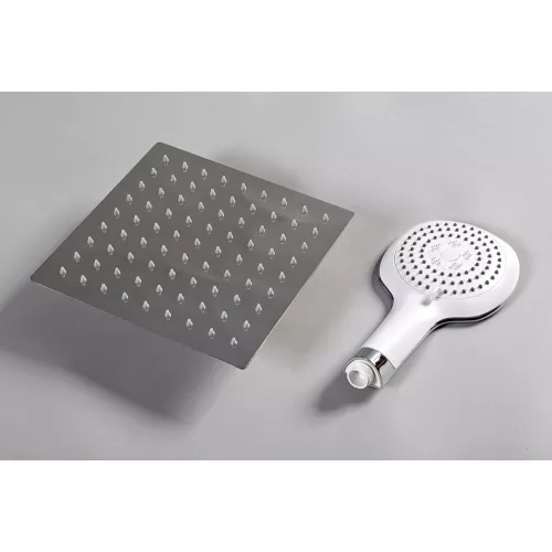 Душевая кабина AvaCan V8015/9015/1015/1215, Цвет стекла: прозрачное, Цвет профиля: Хром, Тип поддона: Низкий, Выбрать размер: 80х80, Внешний вид: Гидромассаж + электрика, Наличие крыши: есть, изображение 14