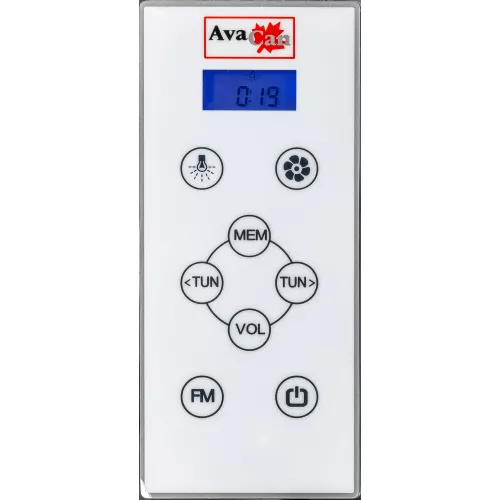 Душевая кабина AvaCan Z111, Цвет стекла: прозрачное, Цвет профиля: Хром, Тип поддона: Низкий, Выбрать размер: 100х100, Внешний вид: Гидромассаж + электрика, Наличие крыши: есть, изображение 8