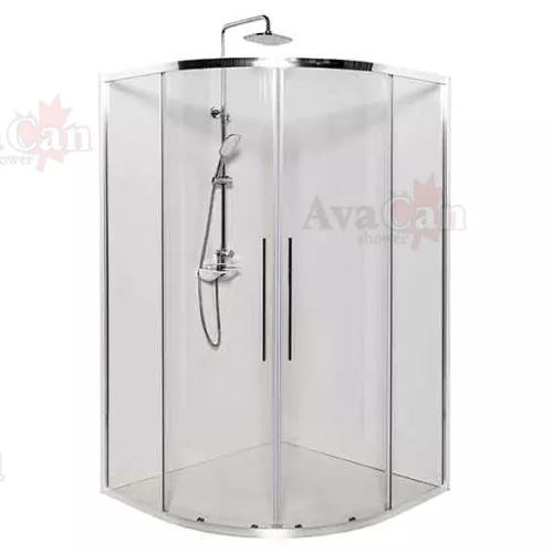 Душевой уголок AvaCan HC 80/90/100/120, Цвет стекла: прозрачное, Цвет профиля: Хром, Выбрать размер: 120х120, изображение 3