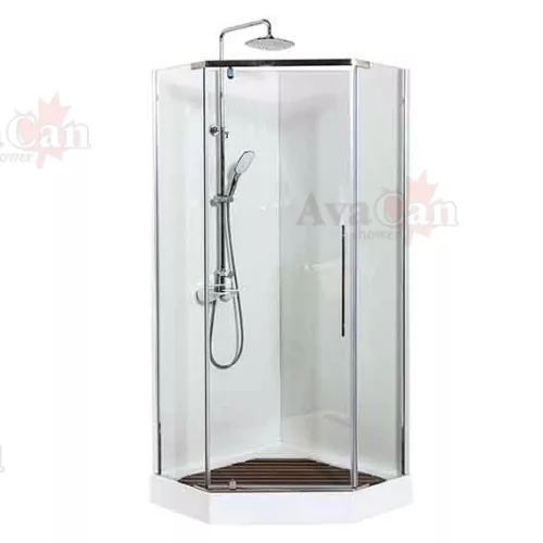 Душевой уголок AvaCan PC 90/100, Цвет стекла: прозрачное, Цвет профиля: Хром, Выбрать размер: 100х100, изображение 3
