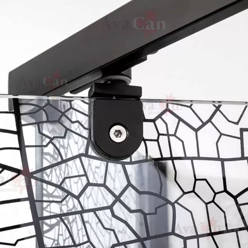 Душевой уголок AvaCan PB 90/100, Цвет стекла: с рисунком, Цвет профиля: Черный, Выбрать размер: 90х90, изображение 11