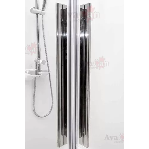 Душевой уголок AvaCan KС 80/100, Цвет стекла: прозрачное, Цвет профиля: Хром, Выбрать размер: 100-110х100-110, изображение 5