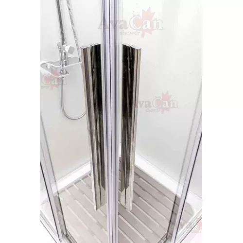 Душевой уголок AvaCan KС 80/100, Цвет стекла: прозрачное, Цвет профиля: Хром, Выбрать размер: 100-110х100-110, изображение 8