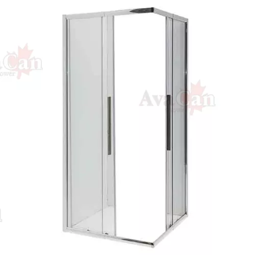 Душевой уголок AvaCan KС 80/100, Цвет стекла: прозрачное, Цвет профиля: Хром, Выбрать размер: 100-110х100-110, изображение 4