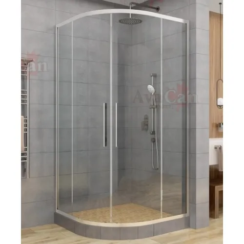 Душевой уголок AvaCan HC 80/90/100/120, Цвет стекла: прозрачное, Цвет профиля: Хром, Выбрать размер: 120х120