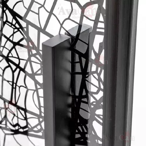 Душевой уголок AvaCan FB2  с рисунком/черный, Цвет стекла: с рисунком, Цвет профиля: Черный, Выбрать размер: 170-190х90, изображение 13