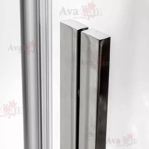Душевой уголок AvaCan FC2 прозрачное/хром, Цвет стекла: прозрачное, Цвет профиля: Хром, Выбрать размер: 190-210х100, изображение 9