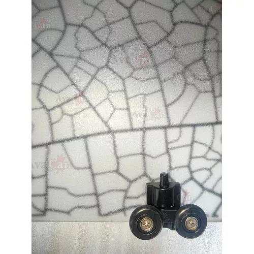 Душевой уголок AvaCan FB+SB матовое с рисунком/черный, Цвет стекла: матовое с рисунком, Цвет профиля: Черный, Выбрать размер: 120-140х80, изображение 9