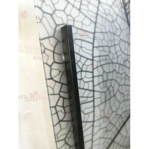 Душевой уголок AvaCan KB 80/100 MT, Цвет стекла: матовое с рисунком, Цвет профиля: Черный, Выбрать размер: 90х90, изображение 7
