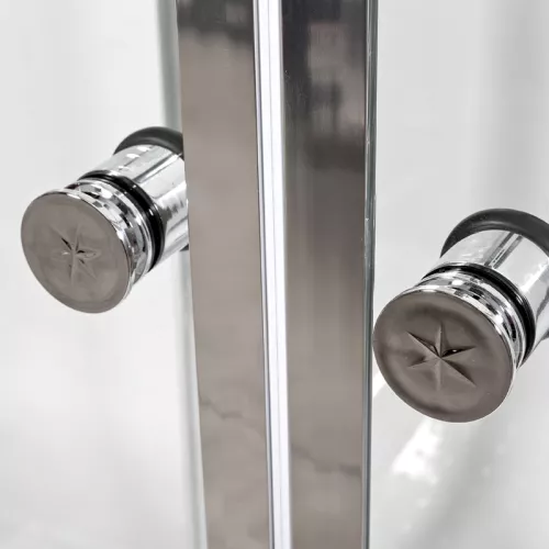 Душевая кабина AvaCan Z111, Цвет стекла: прозрачное, Цвет профиля: Хром, Тип поддона: Низкий, Выбрать размер: 100х100, Внешний вид: Гидромассаж + электрика, Наличие крыши: есть, изображение 12