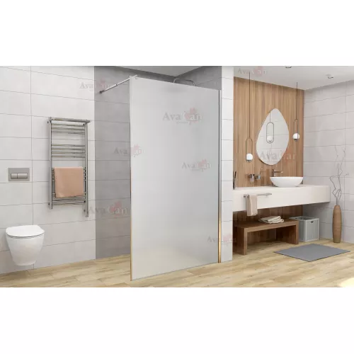 Душевая перегородка AvaCan MC 100/110/120 MT, Цвет стекла: матовое, Цвет профиля: Хром, Выбрать размер: 110, изображение 2