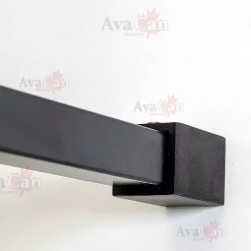 Душевая перегородка AvaCan MB100/110/120 MT, Цвет стекла: матовое с рисунком, Цвет профиля: Черный, Выбрать размер: 110, изображение 10