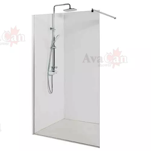 Душевая перегородка AvaCan MC100/110/120, Цвет стекла: прозрачное, Цвет профиля: Хром, Выбрать размер: 120, изображение 4