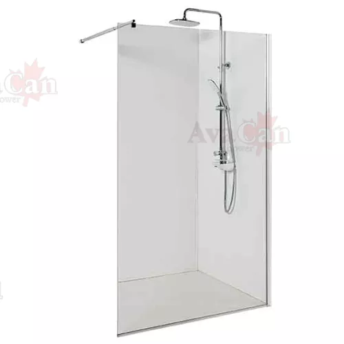 Душевая перегородка AvaCan MC100/110/120, Цвет стекла: прозрачное, Цвет профиля: Хром, Выбрать размер: 120, изображение 3