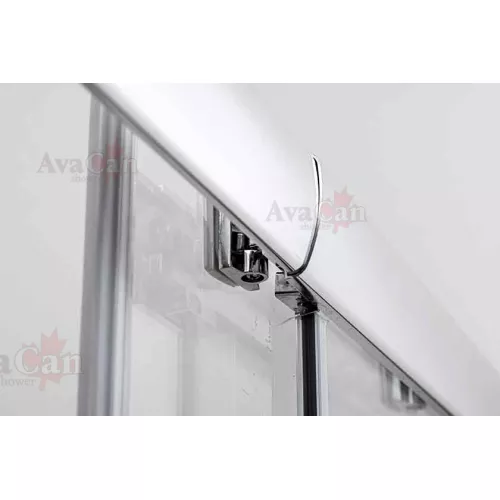 Душевая дверь в нишу AvaCan FС MT, Цвет стекла: матовое, Цвет профиля: Хром, Выбрать размер: 120-140, изображение 5