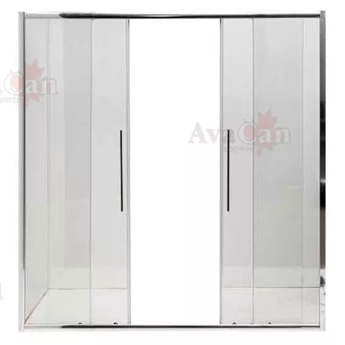 Душевая дверь в нишу AvaCan FC2, Цвет стекла: прозрачное, Цвет профиля: Хром, Выбрать размер: 190-210, изображение 5