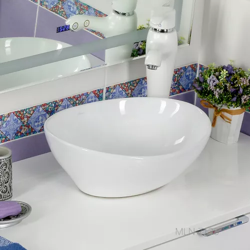 Раковина MELANA MLN-7138, Выбрать цвет: Белая