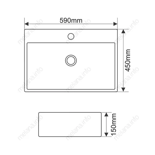 Раковина MELANA MLN-7295, изображение 2