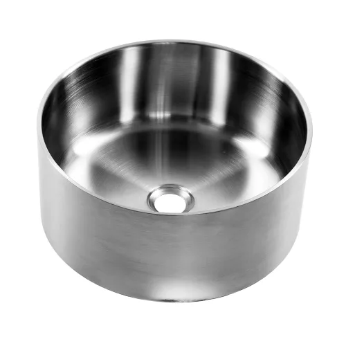 Раковина Ring380 MELANA ProfLine 1,2/160 САТИН накладная круглая Ring380, БЕЗ донного клапана, изображение 4